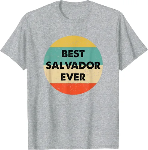 Vista 6 de Camiseta con nombre de Salvador, Negro