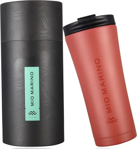 Vista 2 de Mio Marino - Taza de café de viaje, acero inoxidable, 16 onzas, sin BPA