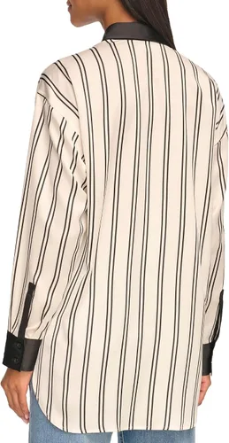 Vista 3 de Karl Lagerfeld Paris Blusa de rayas oversize para mujer
