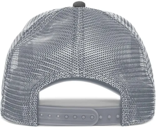 Vista 4 de Gorra de béisbol unisex de malla con parche cuadrado para mujer y hombre