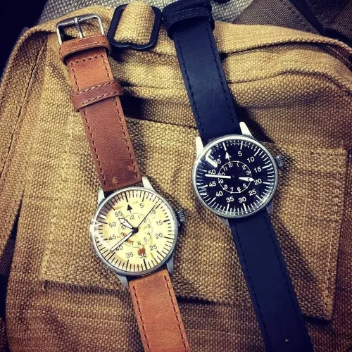 Vista 7 de Mil-Tec Retro Mechanical Dial Aviator Watch