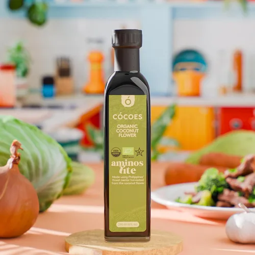 Vista 4 de CÓCOES - Aminos de coco orgánico ligero, alternativa a la salsa de soja baja en calorías, hecha de savia de coco orgánica, sabor ligero