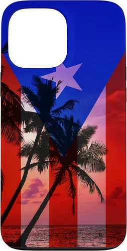 Vista 24 de Tropical Ocean Vibes Puerto Rico Flag - Funda para iPhone 17