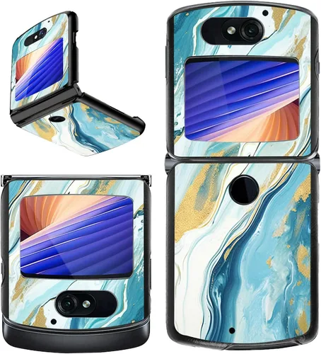 Vista 27 de Rossy Funda para Motorola RAZR 5G, para Moto RAZR 5G, funda delgada y ligera de policarbonato duro a prueba de golpes para Motorola Moto RAZR 5G