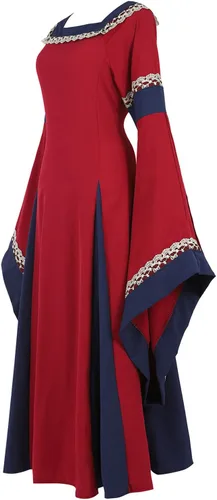 Vista 175 de Kranchungel - Vestidos renacentistas de estilo medieval/irlandés/campesino para mujer; disfraz de hada, para bailes