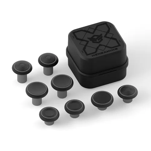 Vista 13 de HEXGAMING Palancas de repuesto de 2 alturas abovedadas y cóncavas para controladores Phantom y Ultimate Pro - Parte base no está incluida