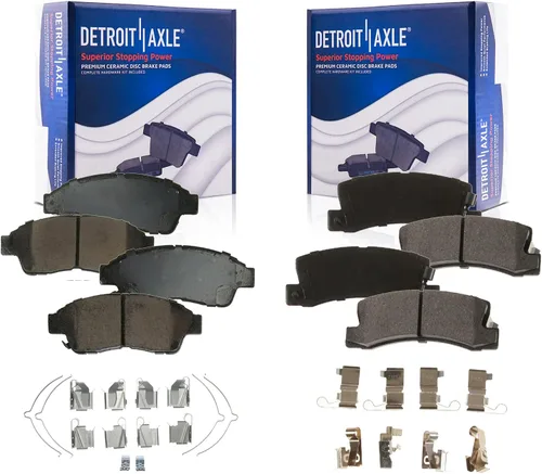 Vista 125 de Detroit Axle - Pastillas de Freno Traseras de Cerámica Izquierda Reemplazo de Pinza para Silverado Sierra Suburban 1500 Tahoe Yukon Escalade ESV EXT
