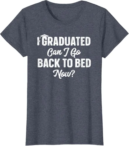 Vista 92 de Graduation Gift For Her Camiseta I Graduated Can I Go Back To Bed Now, Negro