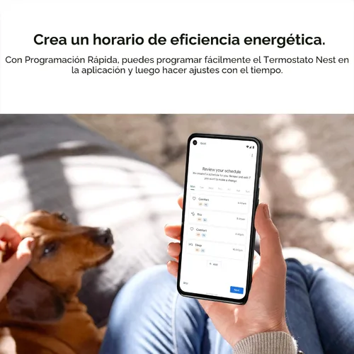 Vista 10 de Termostato Google Nest - Termostato inteligente para el hogar - Termostato programable con Wifi - Niebla