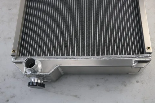 Vista 4 de Aluminio 4 filas radiador reemplazo para caja retroexcavadora 570 580L 580SSL 590SL 4300 P85 234876A1 234876A2, radiadores