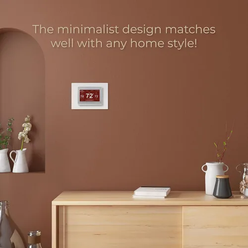 Vista 7 de ANTOBLE THP2400A1027W - Placa trasera de placa de pared para termostato, color blanco, compatible con termostato Honeywell