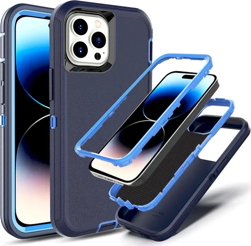 Vista 21 de Funda para iPhone 13 Pro Max y iPhone 14 Pro Max, [compatible con MagSafe] [prueba anticaídas de 10 pies] [2 protectores de pantalla de TPE]