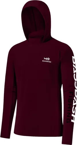 Vista 25 de BASSDASH UPF 50+ - Sudadera con capucha para hombre, protección solar UV, manga larga, rendimiento