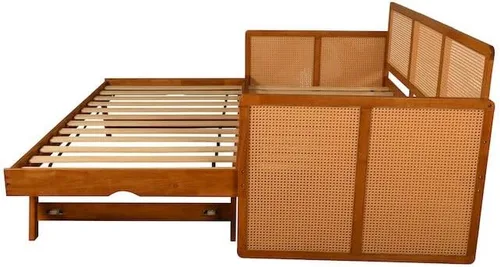 Vista 7 de Kodiak - Sofá cama con colchón incluido, cama multifuncional para sala de estar, dormitorio o habitación de invitados Negro