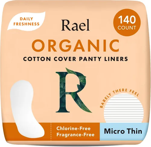 Vista 12 de Rael Panty Liners para mujer, funda de algodón orgánico (extra largo, 60 unidades) Pantiliners extra largos diarios, forro sanitario, absorción