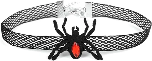 Vista 3 de Gargantilla de encaje con orejas de gato con diadema de encaje, máscara de ojos de Halloween, disfraz de cosplay