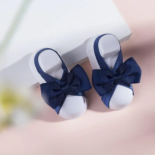 Vista 4 de Sandalias con Flor para Pies Descalzos de Niña Bebé para Recién Nacidos (0-3T)