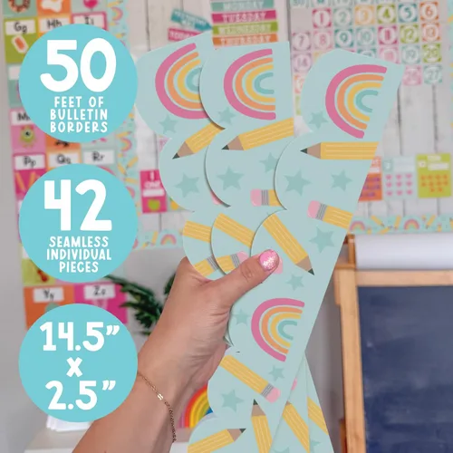 Vista 4 de Bordes de tablón de anuncios de 50 pies para decoración de tablones