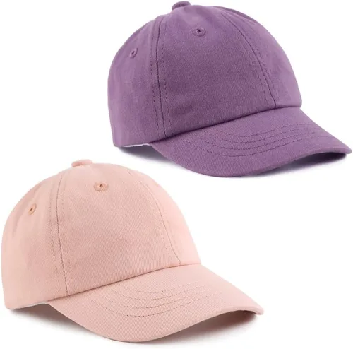 Vista 39 de Peecabe Gorra de béisbol para niños pequeños, unisex, de algodón, ajustable, para bebés, niños, gorra de béisbol para niñas de 1 a 5 años