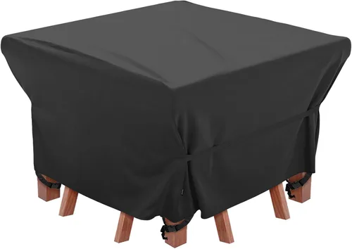 Vista 9 de Velway Funda para muebles de patio al aire libre, impermeable, rectangular, para mesa de patio, silla, sofá, 67 pulgadas de largo x 37 pulgadas