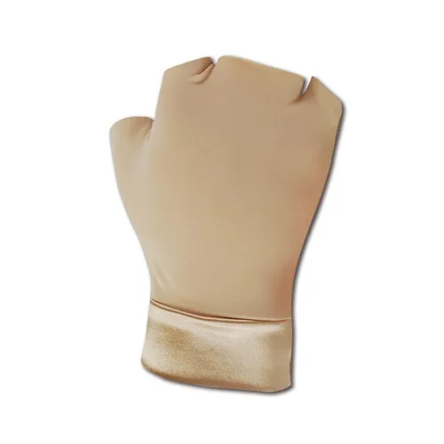 Vista 3 de Occunomix MC450M - Guantes de soporte, sin dedos, nailon y elastano para manos y muñeca, talla M, color beige (un par)