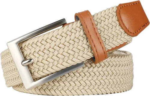 Vista 2 de Lavemi Mens Belt, Stretch Elastic Casual Woven Sport Golf Braided Belts for Men,Gift Box
