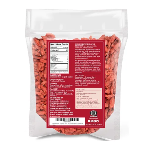 Vista 2 de Certificado orgánico Goji Berries.