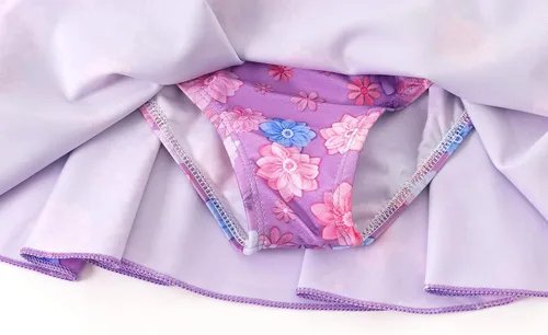 Vista 7 de AmzApparel Encanto Mirabel - Traje de baño para niñas, Isabella, conjunto de bikini de 2 piezas