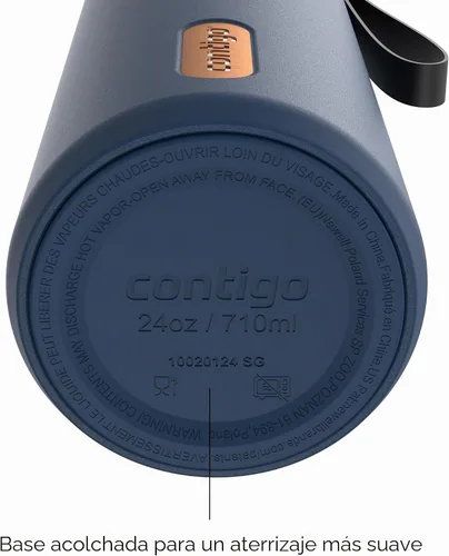 Vista 4 de Contigo AUTOSEAL - Botella de agua de acero inoxidable con aislamiento al Abismo Bronce