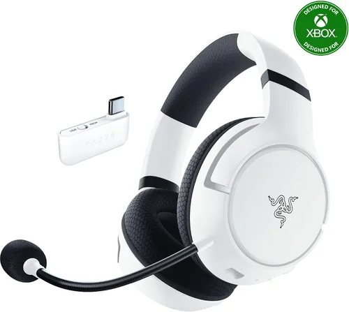 Vista 9 de Razer Kaira HyperSpeed Wireless Gaming Headset for Xbox Series X S, Xbox One, PC: TriForce 50mm Drivers - HyperClear Cardioid Mic - Low Latency