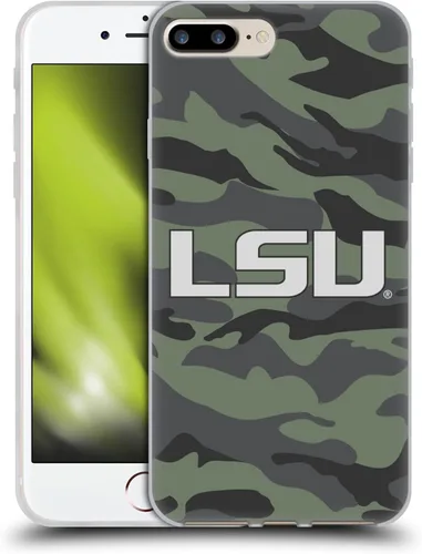 Vista 27 de Head Case Designs Funda de gel suave con licencia oficial de la Universidad Estatal de Louisiana LSU Camou compatible con Apple iPhone 7 Plus/iPhone