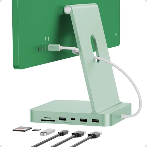 Vista 12 de HUB USB C para iMac de 24 pulgadas 2024 M4 con carcasa M.2 SSD NVMe de 4 TB