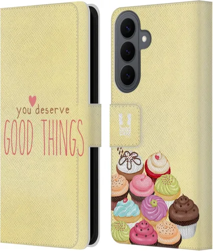 Vista 83 de Head Case Designs Assortment Cupcakes Happiness Leather Wallet Case Compatible with Samsung Galaxy A07 4G Surtido