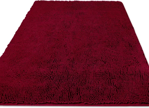 Vista 30 de Yeaban Alfombras pequeñas de baño de felpilla de 12 x 12 pulgadas, absorbentes y lavables, antideslizantes, de felpa y suaves para baño, ducha