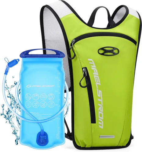 Vista 11 de Maelstrom Hydration Backpack with 2L Water Bladder,Lightweight Running Vest BPA-free,Breathable Shoulder and Back panel,Adjustable Chest