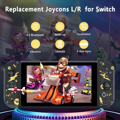 Vista 2 de Joy Pad for Switch Nintendo, Replacement for Switch Controllers with Dual VibrationWake-upScreenshot