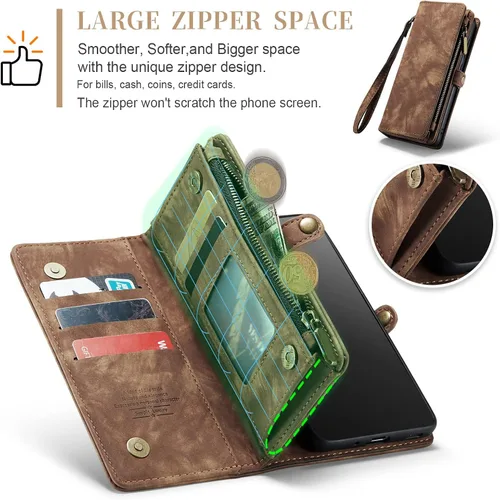 Vista 4 de Asuwish Funda de teléfono para Samsung Galaxy S20 Glaxay S 20 5G UW 6.2 pulgadas con cremallera, funda desmontable con protector de pantalla