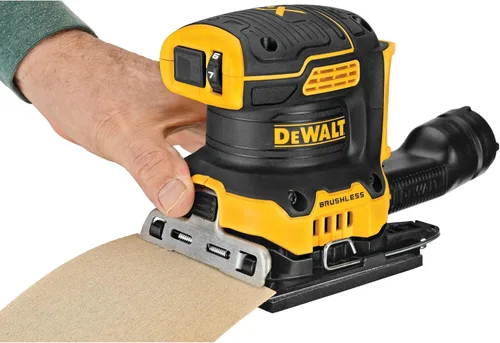 Vista 11 de DEWALT Lijadora inalámbrica de velocidad variable de 1/4 hoja sin escobillas MAX XR de 20 V (solo herramienta) (DCW200B)