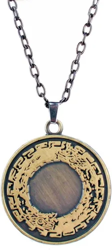 Vista 6 de The Legend of Zelda - Collar con colgante de espada maestra para cosplay, collar con etiqueta de ojo de Sheikah, regalo para hombres fanáticos