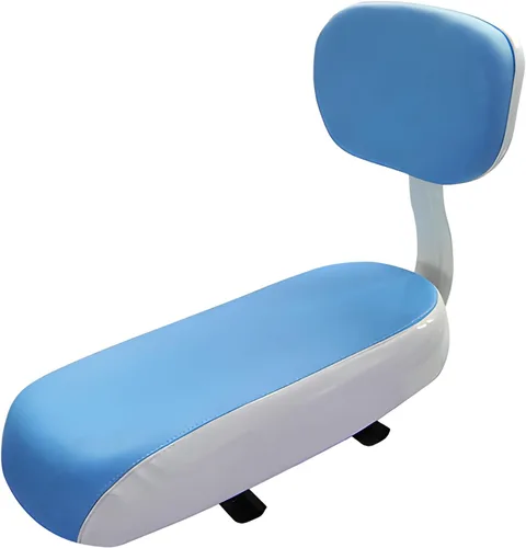 Vista 12 de Asiento de bicicleta para niños, cojín de bicicleta de montaña de piel sintética con respaldo