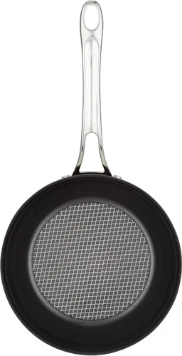 Vista 13 de Anolon X SearTech - Saucier antiadherente de aluminio con tapa, 2.5 cuartos de galón, gris súper oscuro