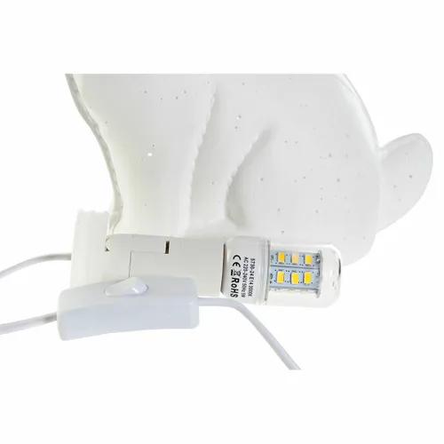 Vista 5 de Lámpara de mesa DKD Home Decor 25 x 10 x 19 cm Porcelana Blanco 220 V 25 W