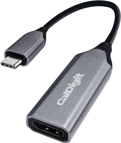 Vista 4 de CalDigit Adaptador activo DisplayPort 1.2 macho a HDMI 2.0b hembra 4K 60Hz, pantalla de alta actualización, color de 10 bits, HDR y soporte