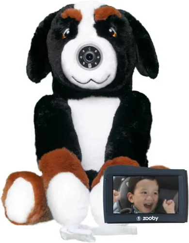 Vista 11 de zooby El monitor de coche para bebés ayuda a reducir la distracción. Nuestro monitor de peluche que les encanta a los bebés sirve como un compañero