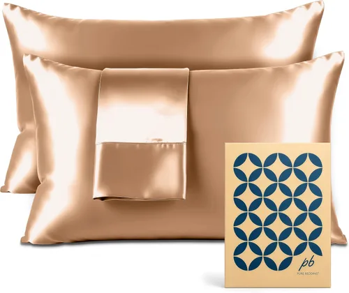 Vista 42 de Pure Bedding Sábanas de satén de lujo para cama individual de hotel, juego de sábanas de microfibra extra suave de 1800, resistente a las arrugas, a