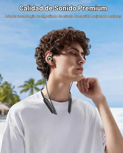 Vista 5 de NANAMI Auriculares de oído abierto inalámbricos Bluetooth, cómodos auriculares con gancho para las orejas para dormir de lado, ajuste sin presión