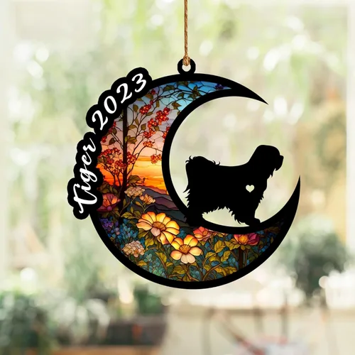 Vista 103 de Atrapasoles conmemorativo para perros, regalo de condolencia de perro de la pérdida del bulldog americano, regalos conmemorativos para los amantes