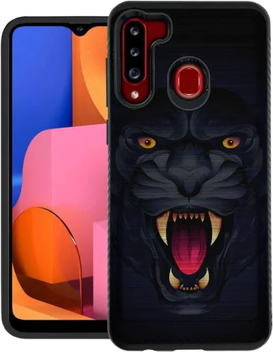 Vista 12 de CasesOnDeck - Funda de agarre compatible con Samsung Galaxy A21 y A21 [blindaje cepillado] Funda delgada y resistente, color negro mate