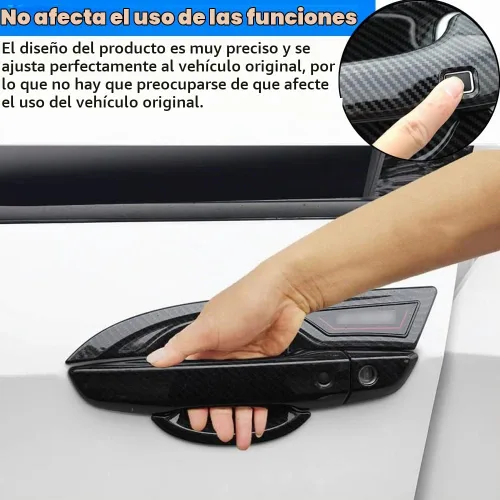 Vista 7 de Accesorios exteriores personalizados para Honda Civic Hatchback/Type R 2016 2017 2018 2019 2020 2021 ABS manija de puerta cubierta de tazón