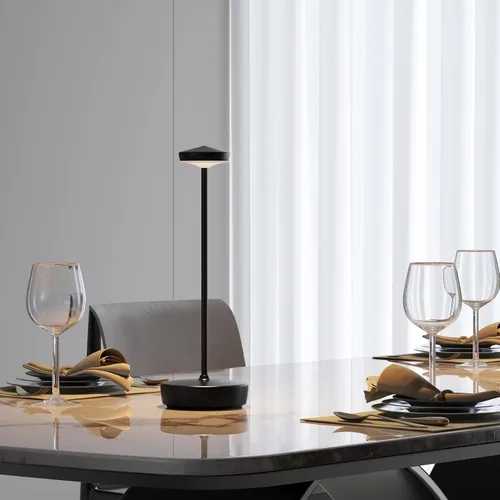 Vista 5 de Lámpara de mesa LED recargable inalámbrica, lámpara de mesa de 5000 mAh con tacto para exterior, lámpara de mesa portátil con batería, con función